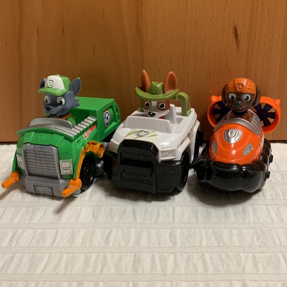 Paw Patrol 3-Pack Basic Vehicles Set #2 - SpinMaster, Nickelodeon